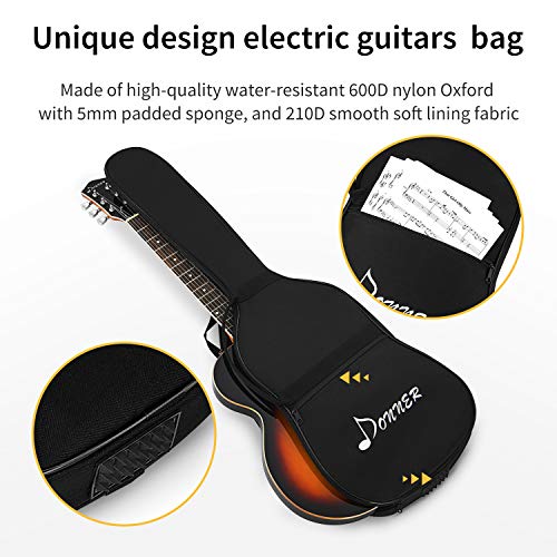 Image of Donner DLP-124G Solid Body Full-Size 39 Inch LP Electric Guitar Kit Surf Green, with Bag, Strap, Cable, for Beginner