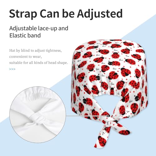 Image of Unisex Adjustable Surgical Sweatband - Elastic Bandage Cap - Scrub Caps for Nurse Working Cap