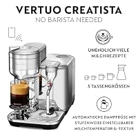 Nespresso VERTUO Creatista Kaffeekapselmaschine von Sage, Silver – Ansicht 2