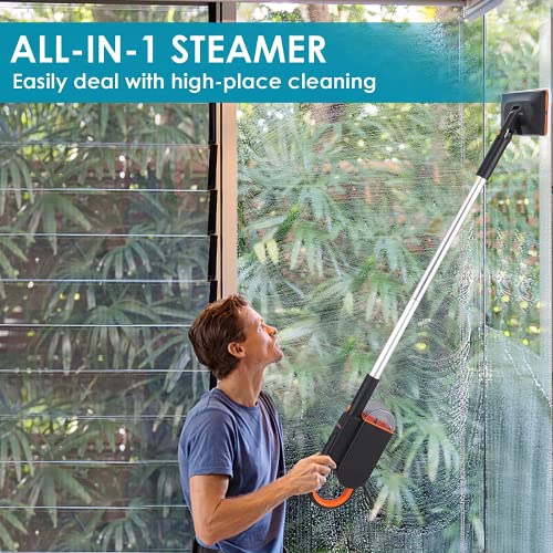 Steam Mops, Moolan Multi-Functional Floor Steamer For Cleaning Hardwood Floor Cleaner For Tile Grout Laminate Ceramic, Multi-Accessories For Stubborn Stains And Oil Stains #TOP4