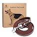 Fairwin Brown 6FT/ 5FT Genuine Leather Dog Leash Leads Rope for Large/Medium/Small Dogs Training/Walking (rivet-5/8 x 5.6 Foot)