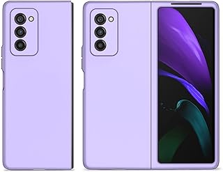 Para Samsung Galaxy Z Fold 5 4 Capa à prova de choque com anel magnético e suporte de suporte capa traseira para Galaxy Z Fold 3 1 2 5G, sem anel roxo, para Galaxy Z Fold 2