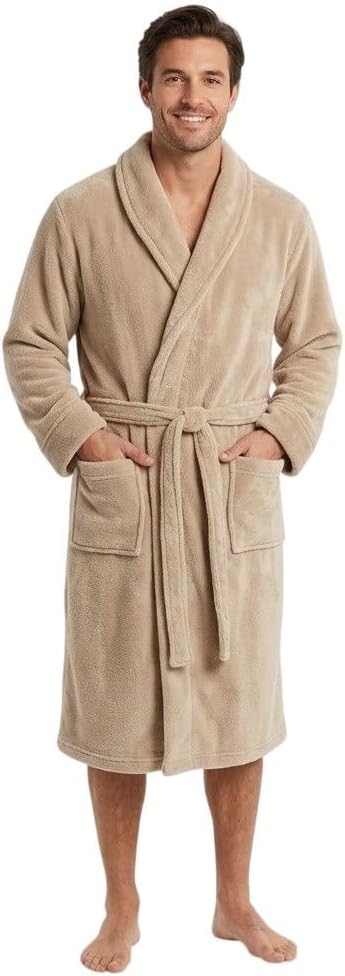 Roupão Luxo Neo Velour Ultra Macio Aveludado Microfibra Adulto M e G Unissex Masculino e Feminino