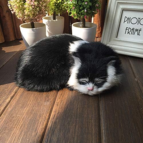 Amazon.co.jp: 猫ぬいぐるみリアル寝そべりねこ本物そっくりネコちゃん