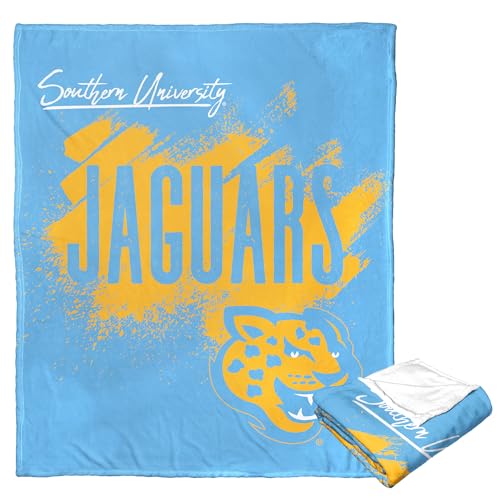 Northwest NCAA Southern Jaguars Unisex-Adult Silk Touch Throw Blanket, 50" x 60", School Tradition