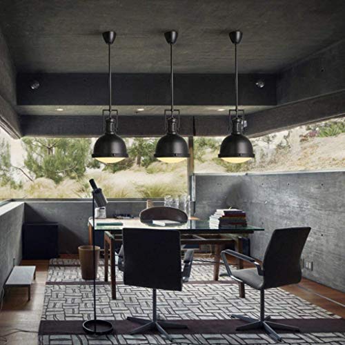 Lustre rétro rustique suspendu avec design géométrique simple pour restaurant - 3