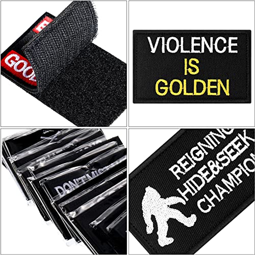 20 Pieces Tactical Embroidery Patch Funny Military Patch Full Embroidered Appliques For Caps Bags Vests Military Uniforms #TOP2