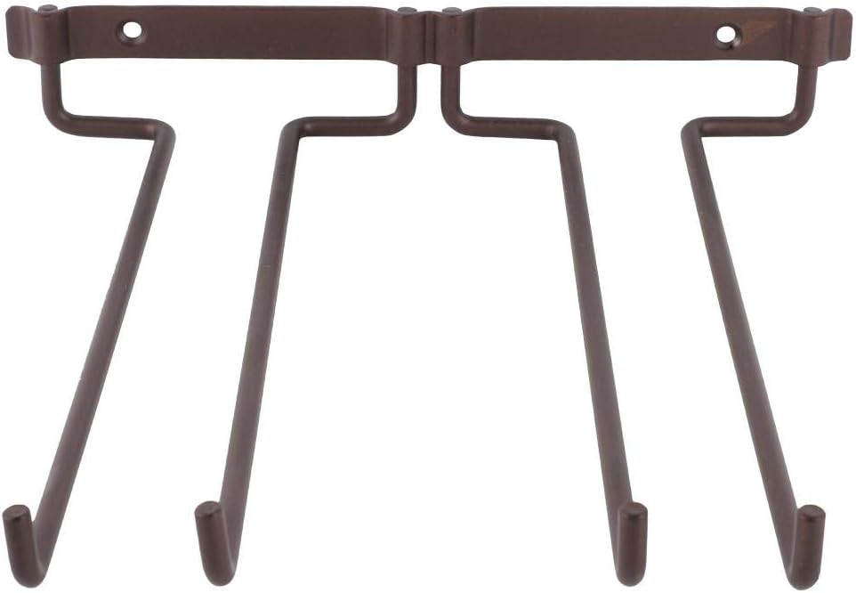 Lazmin Coffee Mug Holder Wall Mounted,Hanging Double Stemware Holder,Wine Glass Hanging Bracket,Decor Perfect for Coffee Mug Hangers Display and Organizer - Image 5
