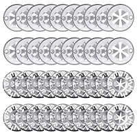 Xynovate 40 PCS Klemmscheiben, 30mm Hitzeschutzblech Reparatursatz, Metall Star Befestigung Hitzeblech, zur Befestigung von Clips Hitzeschildern Unter der Haube für VW, Verschiedene Autos