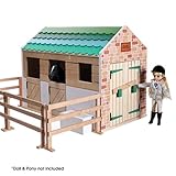 Puppenhaus Stall Pferde Spielzeug Mädchen