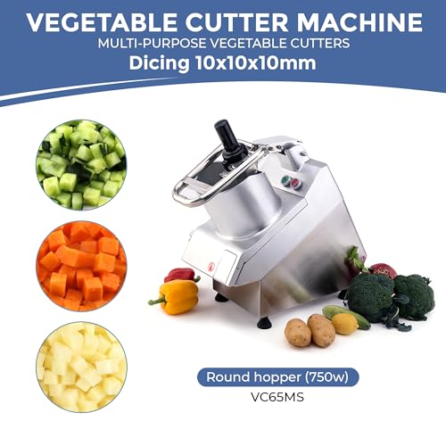 Image of TK Round Hopper Vegetable Chopper Replacement Disc - Universal Round Hopper - Dicing 10mm