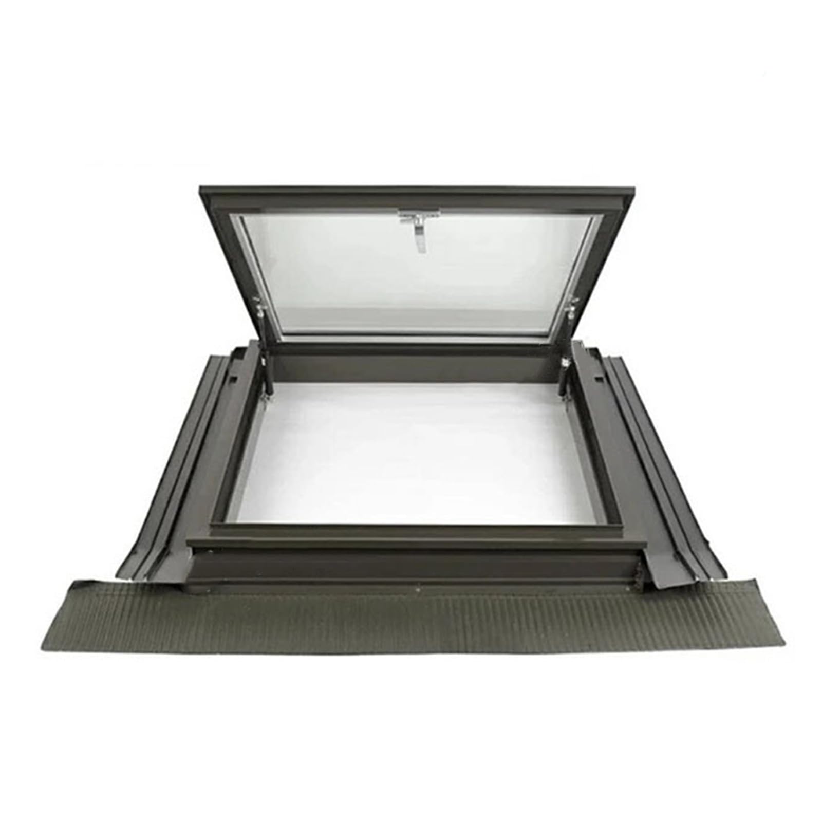 Ventana Skylight - Reemplazo de ventanas de tejado para casas - Ventana de sótano altamente sellada con drenaje - Escotilla de techo con ventana manual para ático/sala de sol(45°,LxW 95x60cm/37.4x23.6