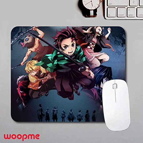 woopme® Anime Character Printed Design Mouse Pad Girls Office Gaming Boys Laptop PC Computer Rectangle Rubber Base Programmer Mousepad L x H 24 x... - Image 2