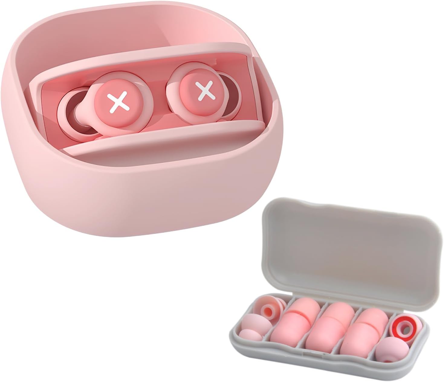 DAWRIS Ear Plugs for Sleep Pink Noise Cancelling Earplugs Silicone Earbuds Reusable Ear Buds with 5 Pairs of Earbud Tips for Noise Reduction Ear Protection Sleeping Concerts Work Motorcycles DAWRIS Ear Plugs for Sleep Pink Noise Cancelling Earplugs Silicone Earbuds Reusable Ear Buds with 5 Pairs of Earbud Tips for Noise Reduction Ear Protection Sleeping Concerts Work Motorcycles