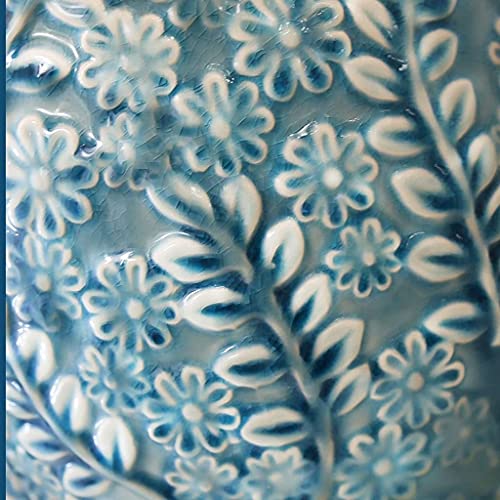 Lampe décoration maison traditionnelle céramique et cuivre pour table - 5