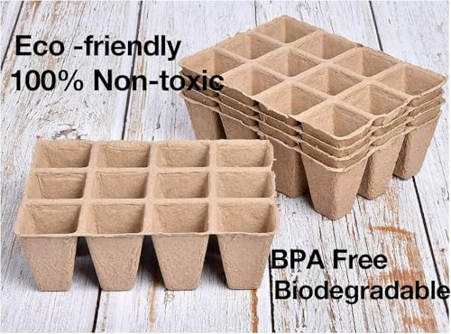 Flotstiga 20 bandejas de germinação de plantas de 240 células com etiquetas de plantas, vasos de tur