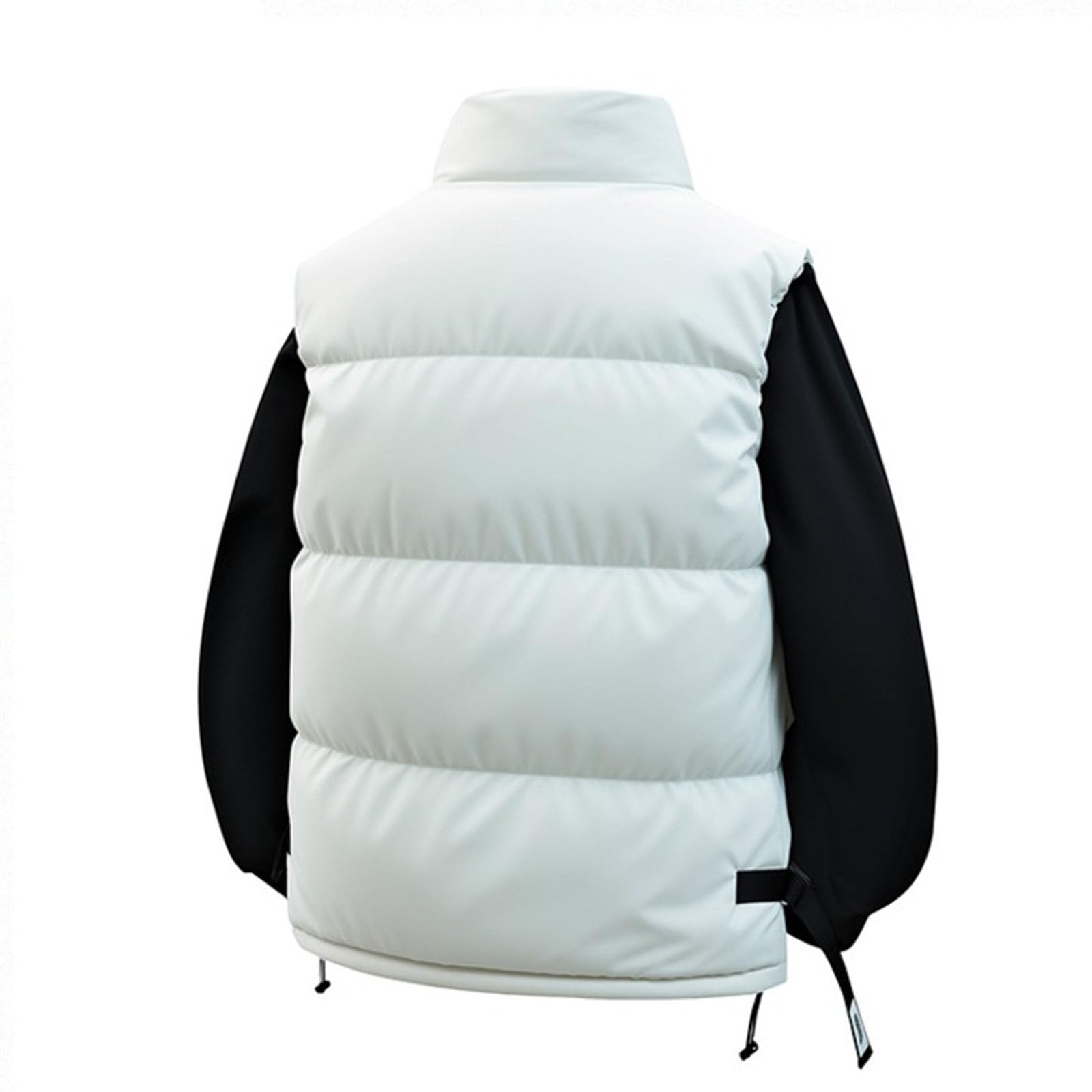 Genérico Abrigo Cálido para Hombre,Holgado y Cómodo de Color Sólido Chaquetas Algodón Acolchado Chaqueta Trabajo Invierno cálida e informal a prueba viento Superior Holgado
