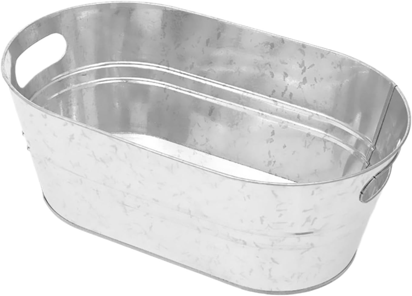 Galvanized Metal Ice Bucket Large For Home Parties Beverage Party Swim Pool Chilling Beer
