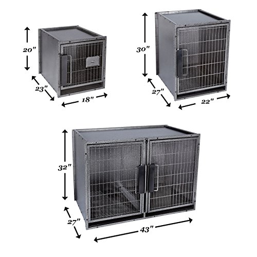 Perrera modular Proselect grafito para el descanso de tu perro en el salón 3