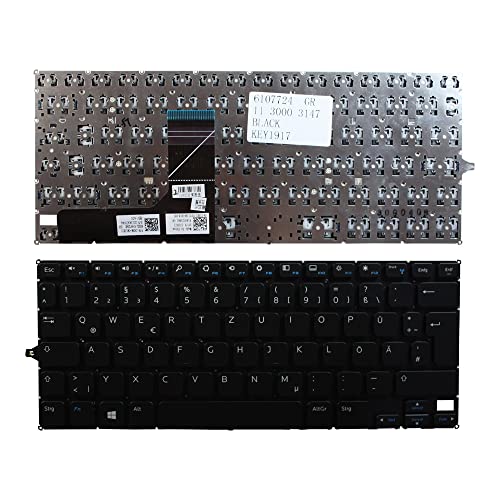 Keyboards4Laptops Alemán Negro Windows 8 Teclado de Repuesto para Ordenador portátil Compatible con DELL Inspiron 3148