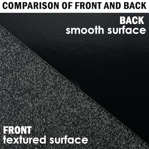 Image of TIMESETL 6 Pack Black ABS Plastic Sheet 11.75 inch x 15.75 inch x 0.06 inch, Moldable Plastic Sheets, High Tensile and Impact Strength Plastic, Great for DIY Projects, Decor, Handcrafts (Matte & Textured Finish)