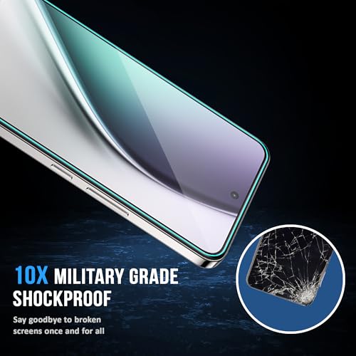 Image of FIRST MART Military-Grade Gorilla Tempered Glass forVivo Y300 (6.67 Inch) With Installation Kit | Edge to Edge Coverage | Black [2 Pack]