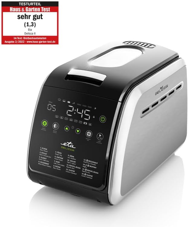 ETA Delicca 2 Bread Maker with included accessories