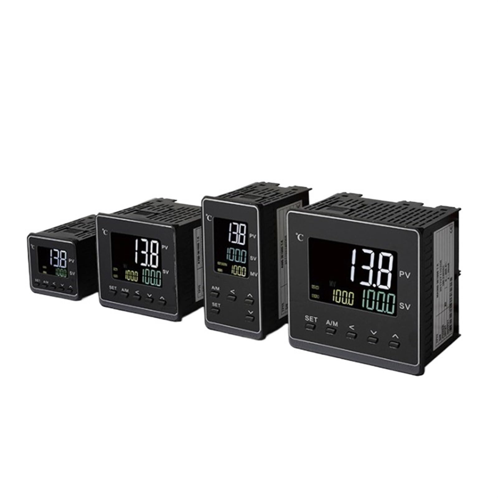 1 Uds. Controlador de temperatura Pid de rampa programable de 50 segmentos de entrada de 0-10V 48x96mm,SSR/relé/4-20mA/0-10V 0 salida(0-10V Output 2Alarms)