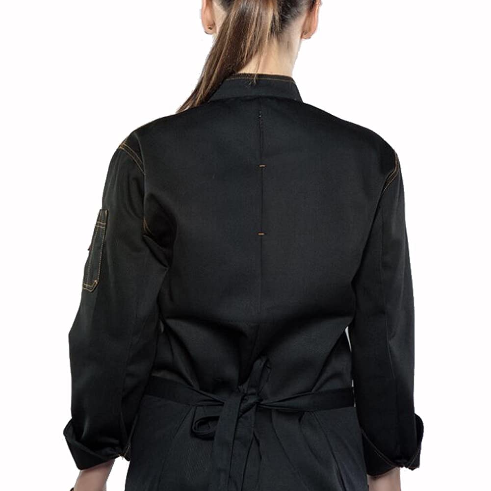 Chaqueta de Chef Cocina para Hombres y Mujeres Chaqueta de Chef Abrigo para Hombres Mujeres, Chaqueta de Cocinero de Cocina Manga Larga Unisex Restaurante Camarero Pastelería Panadería Uniforme
