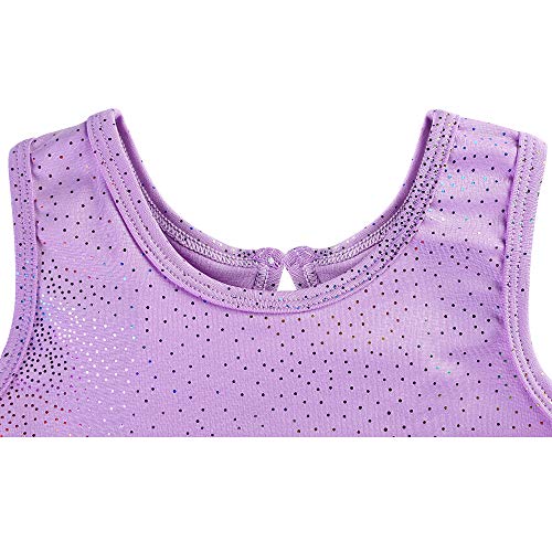 HOZIY Leotards for Girls Ballet Gymnastics Sleeveless Long Sleeve Colorful Sparkles Aqua Blue Pink Purple Solid