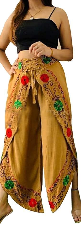 Women Fashion Rayon Bottom wear Dhoti Pyjama Pant Free Size
