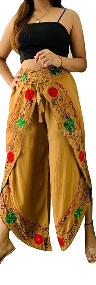 UkalWomen Fashion Rayon Bottom wear Dhoti Pyjama Pant Free Size