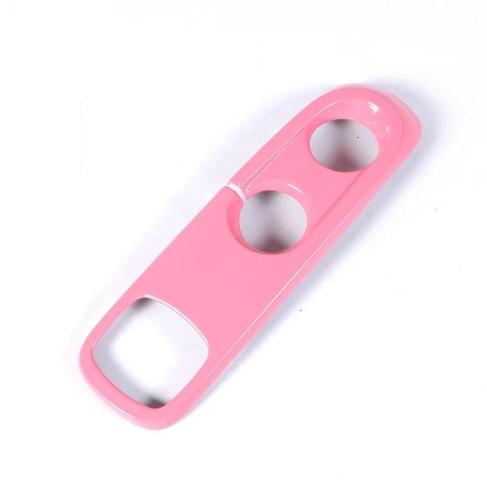 for Mercedes for Smart 451 for Fortwo 2009-2015 Car Center Console Gear Shift Panel Cover Trim Stickers OOPUHKSY(Pink)