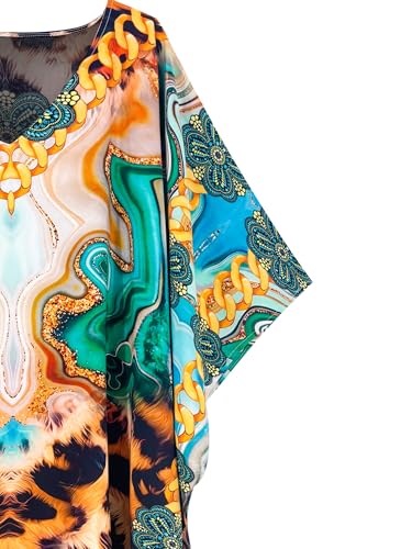 Image of Moss Rose Kaftan Dresses for Women Summer Swimsuit Cover up Caftan Dress