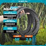 Aqua Joe AJFJH50-58-MAX 50-Ft x 5/8-Inch FiberJacket Hose w/Aluminum Fittings, Heavy Duty Couplings