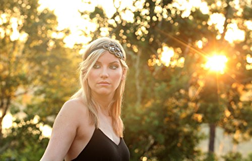 Womens Fashion Headband, Beautiful Black Stone Gatsby Flapper 1920'S Rhinestone And Beaded Headband, Adjustable Band To Fit Any Head, 18 Look Style Guide Included #TOP3