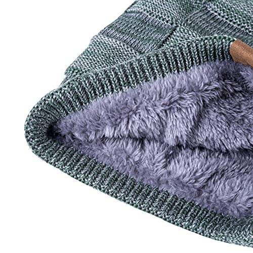 Image of REDESS Beanie Hat for Men and Women Winter Warm Hats Knit Slouchy Thick Skull Cap Acrylic Wool