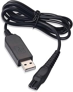 Utgång 15 V USB-laddningskabel nätsladd för Philips rakapparater HQ8505 HQ6 HQ7 HQ8 HQ9 RQ10 RQ11 RQ12 HS8 PT7 S5000 Serie...