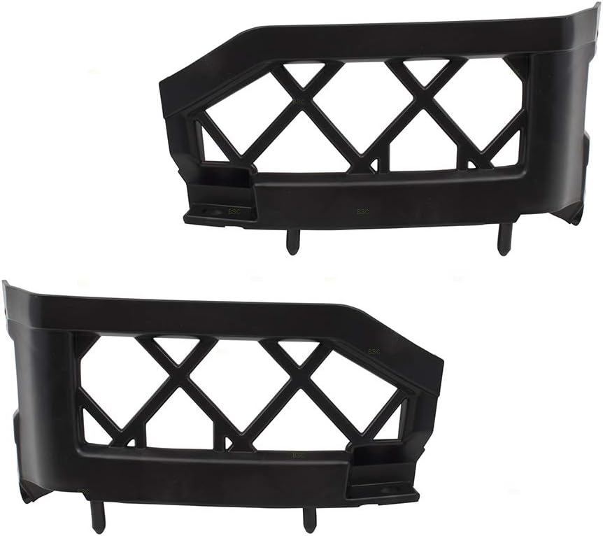 Brock Replacement Pair Set Front Bumper Left Side Brackets Support Covers Compatible with 05-18 Frontier Pickup Truck 05-12 Pathfinder 62223EA500 62222EA500