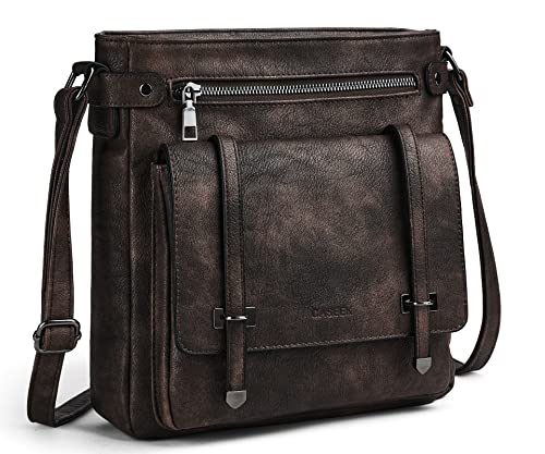 Crossbody Bags for Women Leather Purses: Fashion Women's Shoulder Handbags Medium Size Travel Ladies Cross Body Bag