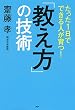 セール中のKindle本3：たった1日でできる人が育つ！ 「教え方」の技術