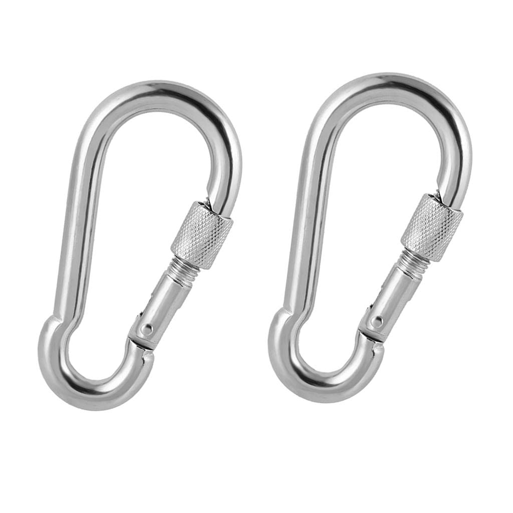Karabijnhaak met veerslot en oog 5 x 50 mm RVS-316