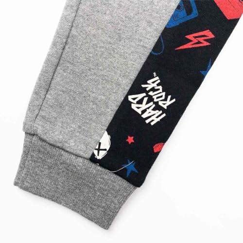 Hard Rock Youth Kids Unisex Side Stripe Joggers Gray4