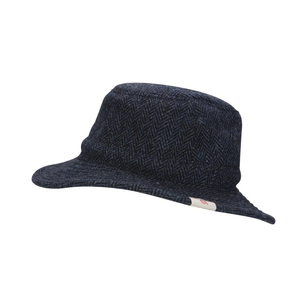 Walker And Hawkes Unisex Midnight Blue - Harris Tweed Berkeley Hat - Large (59Cm)