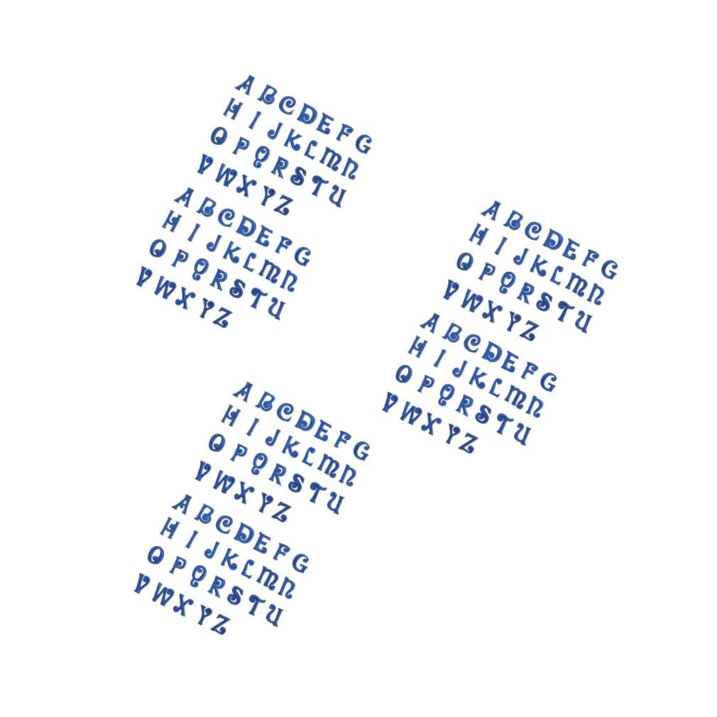jojofuny 3 Series Parche De Tela Con Bordado De Letras Parche De Reparación Letras Adhesivas Parches De Costura Del Alfabeto Parches Traseros Para Chaquetas Parches De 52 piezas x 3