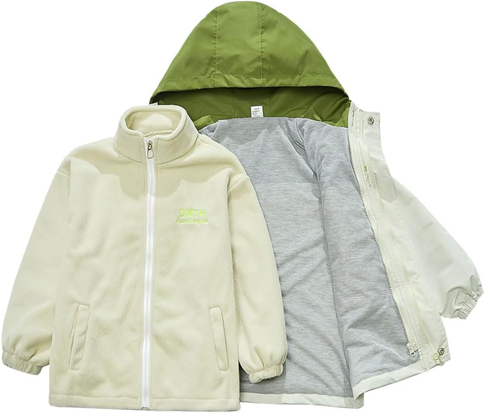 Ncfalybel 415Years Boys Jacket 3 In 1 Detachable Liner
