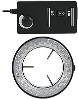 Vista 1 de Kit de microscopio, 56 unidades, 144 unidades, lámpara LED de anillo de microscopio iluminadora para video industrial, estéreo, microscopio