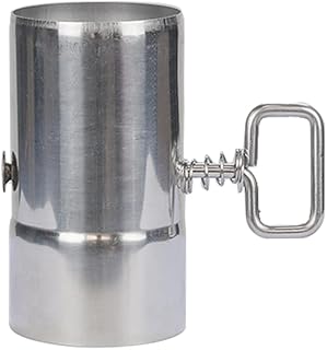 FireHiking Stove Pipe with Damper 2.36 inch Control Stainless Steel Chimney Pipe for Vent Smoke & Exhaust