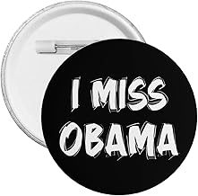 I Miss Obama Round Badges,Medium Button Pins For Backpacks,Weddings,Parties,Conferences,Ties,Hats,Bags,Personalized Pins For Corporate Events, Gifts