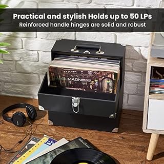 Boîte de rangement pour disques vinyles Legend pour disques vinyles | Peut contenir jusqu’à 40 disques vinyle | Panneau d’ouverture avant pour une navigation facile dans vos vinyles. - Les Beatles, Paul McCartney, John Lennon, RIngo Starr, George Harrison Boîte de rangement pour disques vinyles Legend pour disques vinyles | Peut contenir jusqu'à 40 disques vinyle | Panneau d'ouverture avant pour une navigation facile dans vos vinyles. – Image 6
